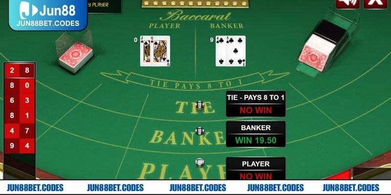 Giao diện bàn cược Baccarat nổi bật với dealer trực tuyến vô cùng sexy