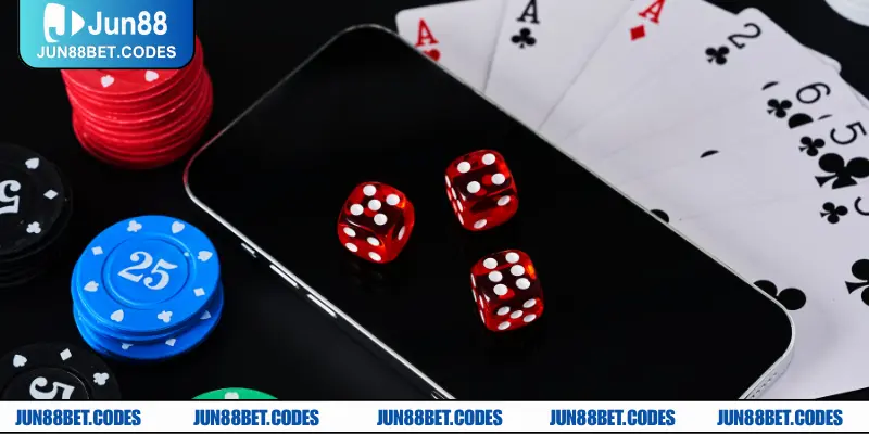 Sảnh game bài JUN88 hiện đại, cực cuốn