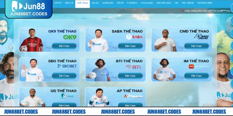 Sảnh thể thao tại đơn vị luôn có kèo thơm cho các bộ môn thi đấu